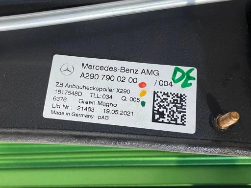 MERCEDES AMG GT REAR WING SPOILER