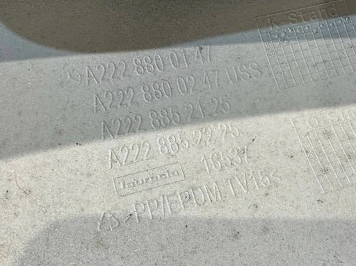 MERCEDES BENZ S W222 FRONT BUMPER